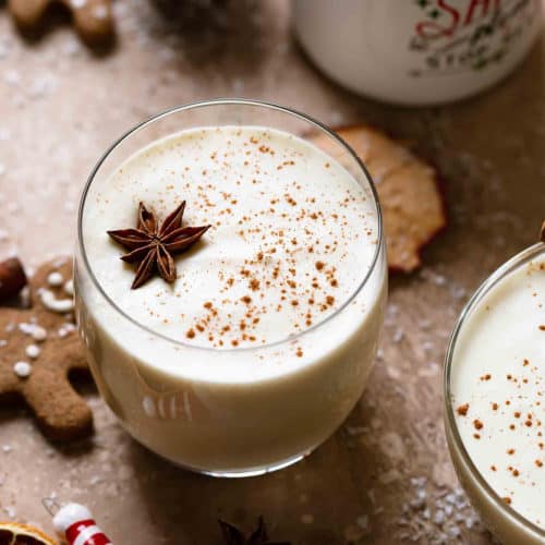 Eggnog cocktail