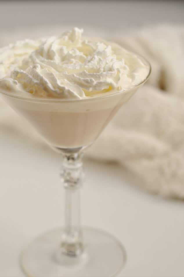 Winter snowflake cocktail