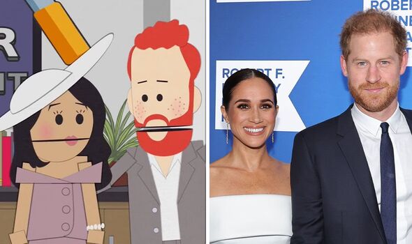 Meghan and Harry appeared in the American satirical animated series “South Park” Meghan and Harry appeared in the American satirical animated series “South Park”