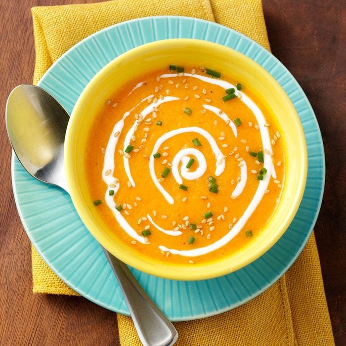 Pretty autumn soup