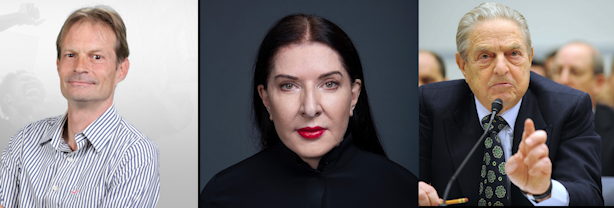 Srdza Popovic, Marina Abramovic, George and Alexander Soros
